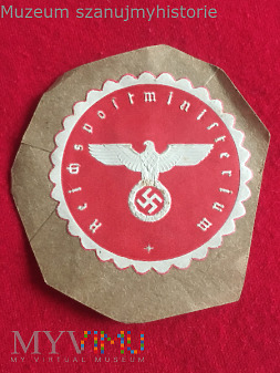 Reichspostministerium - zalepka listowa