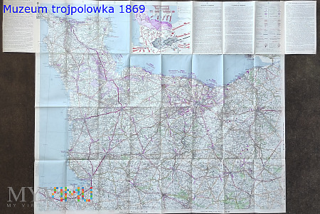 Duże zdjęcie mapa D-Day - lądowanie aliantów w Normandii