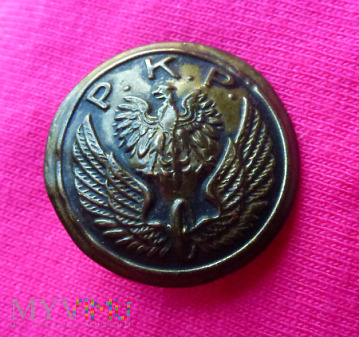 Guzik kolejowy PRL 22mm wz. 1945