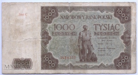 1000 złotych - 1947.