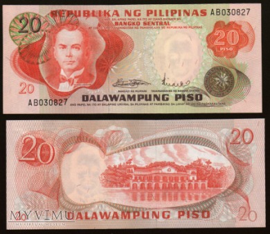 Philippines - P 150 - 20 Piso - 1970