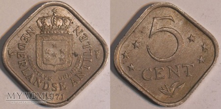 Duże zdjęcie Antyle Holenderskie, 5 Centów 1971