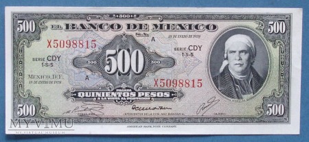 500 pesos 1978 r - Banco de Mexico - Meksyk