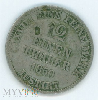 Duże zdjęcie 1/12 talara- Prusy- 1850