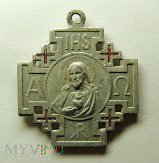 Medalik Krzyż Jerozolimski