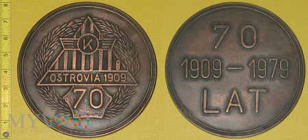 Medal kolejowy - sportowy KKS Ostrovia Ostrów W.