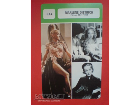 Marlene Dietrich Les Fiches de Monsieur Cinéma