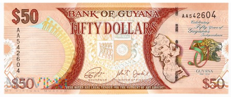 Gujana - 50 dolarów (2016)