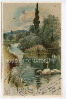 Duże zdjęcie Pocztówka artystyczna - 1900