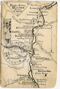 Mapka Doliny Ojcowa - 1907