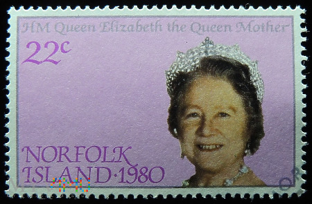 Norfolk 22c Elżbieta Królowa Matka