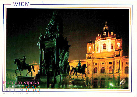 Duże zdjęcie Austria Wiedeń 4 marszałków Marii Teresy nocą