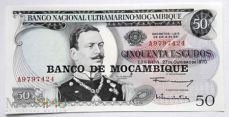 Mozambik 50 escudos 1970