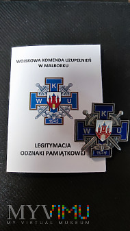 Legitymacja do odznaki WKU Malbork