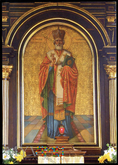 św. Mikołaj z ołtarza w Chmielu