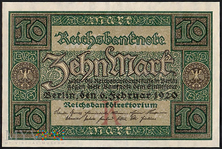 Reichsbanknote 10 mark 06.02.1920 r