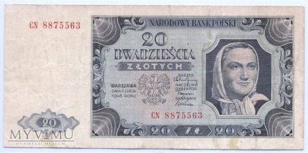 20 złotych - 1948.