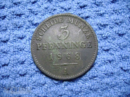 3 pfennig 1868
