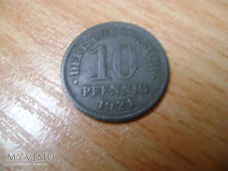 10 pfennigów 1921