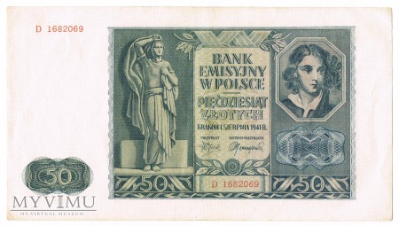 50 złotych 1941 Bank Emisyjny w Polsce