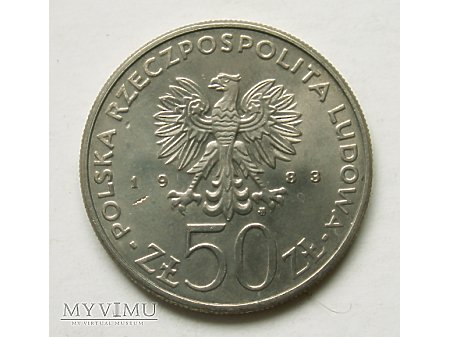 PRL- 50 zł rok 1983- Jan III Sobieski