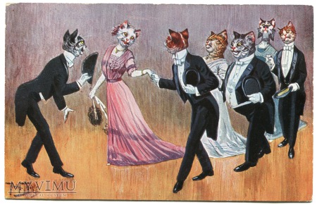 ARTHUR THIELE Koty na balu Cats at ball TSN 1229