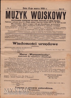 MUZYK WOJSKOWY 15 III 1928