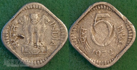 Indie, 5 Paise 1972