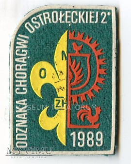 Duże zdjęcie Naszywka - Odznaka Chorągwi Osatrołęckiej 1' 1989