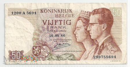 Belgia.6.Aw.50 francs.1966.P-139-S21
