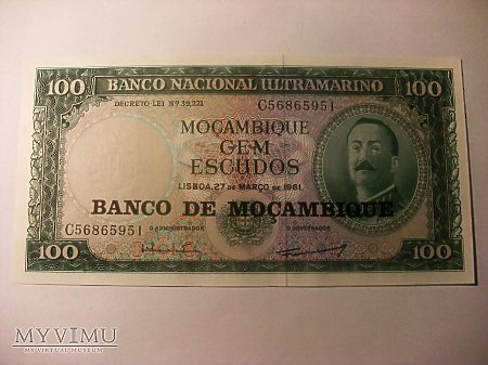 100 escudo, Mozambik.