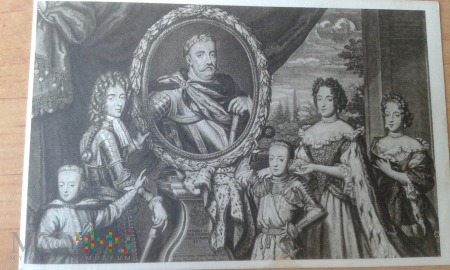 Rodzina królewska z portretem Jana III