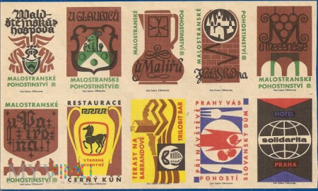 Czechosłowackie etykiety Matchbox