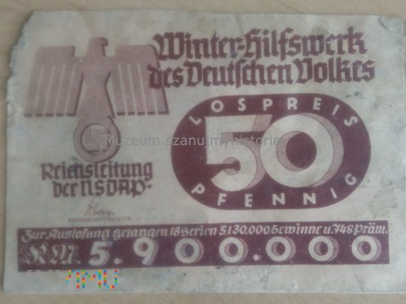 WHW koperta z loterii 1938