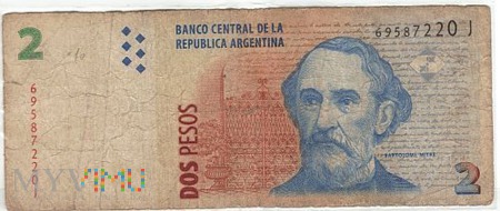 ARGENTYNA 2 PESOS 2002