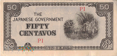 Filipiny - 50 centavos (1942)