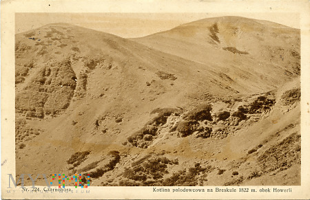 Czarnohora - kotlina polodowcowa na Breskule 1822m