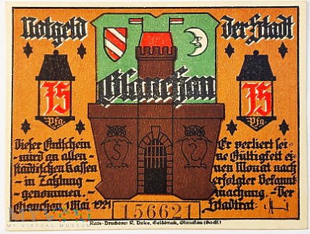Glauchau 75 pf 1921