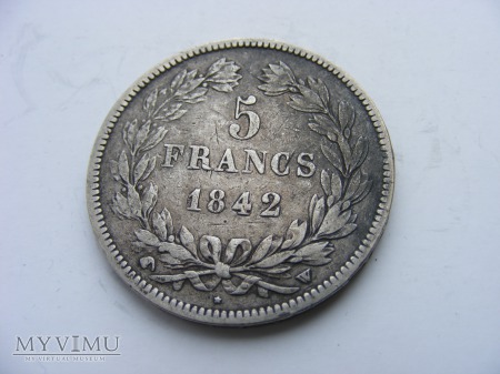 5 FRANKÓW - 1842 w