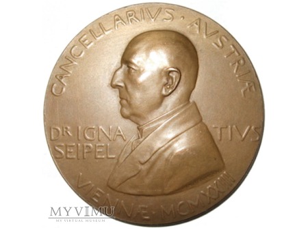 Ignaz Seipel medal jednostronny 1923