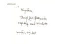 Autograf od Kard. Gulbinowicza
