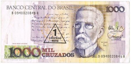 BRAZYLIA 1 Cruzado Novo/1000 Cruzados