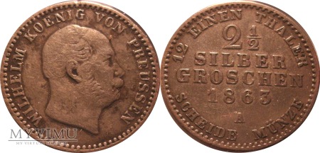 2,5 silber groschen 1863