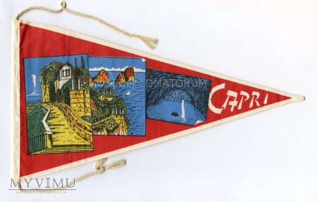 Duże zdjęcie Proporczyk souvenir - Włochy Capri 1963