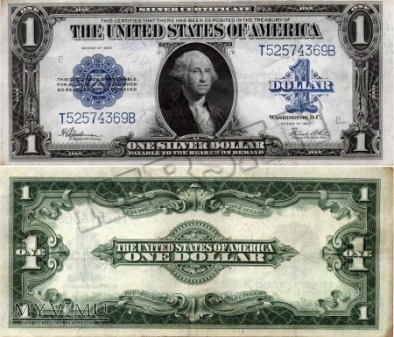 Banknot $ 1.00 silver dollar 1923 r