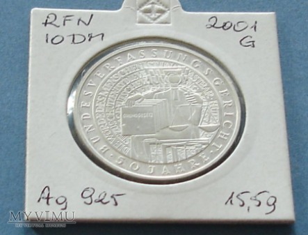10 Mark 2001 r - Republika Federalna Niemiec