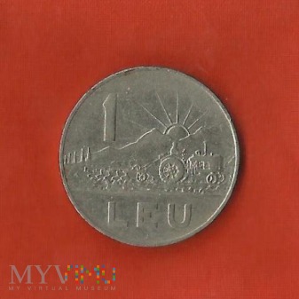 Duże zdjęcie Rumunia 1 leu, 1966