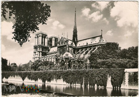 Paryż - Katedra Notre-Dame 1960