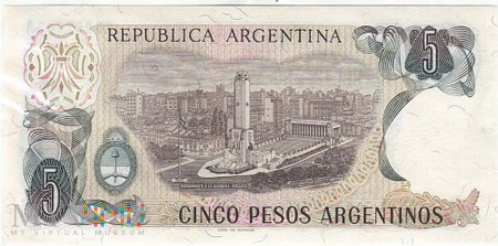 ARGENTYNA 5 PESOS 1983