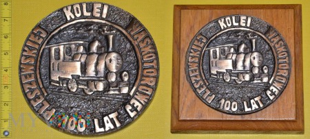 Duże zdjęcie Medal kolejowy - usługowy Pleszewskiej Kolei Wąsk.